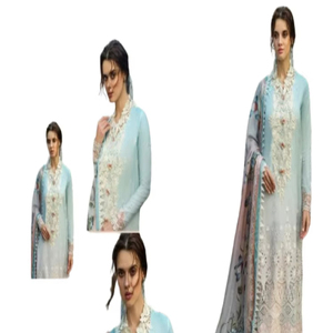 ชุดนอนผ้าฝ้ายใยสังเคราะห์ปักลายสไตล์อินเดียดั้งเดิมของผู้หญิงสวย2025 - Product Image 1