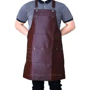 Hot Selling Comfortable Leather Barber Apron Wholesale Hair Stylist Apron Hairdressing Cape in Stock