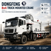 Grue montée sur camion 5, 6, 8, 10, 12 tonnes, grue articulée hydraulique à bras repliable pour camionnette de chantier