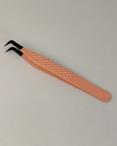 Nouvelle pince à épiler d'extension de cils en acier inoxydable Rose faite à la main de haute qualité avec pointe pointue de Logo privé pour la vente en gros - Product Image 4