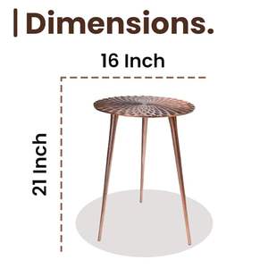 Reliable Manufacturer Tall Modern Aluminum Side <b>Table</b> With Polished Finish Perfect For Living Room Bedroom And Outdoor <b>Garden</b> - Product Image 2