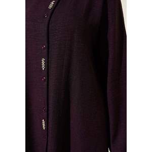 Tunique Longue Embellie de Pierre, Ensemble de 2 Pièces Pourpre - Product Image 2