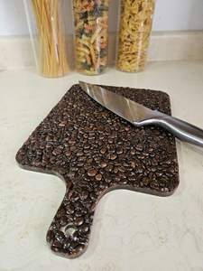 CAPTIVATING Resin Handmade Chopping Board Cutting Board With Aqua Swirl and Marble Effect Pattern <b>Used</b> in Home and Hotel - Product Image 4