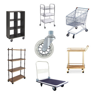 ล้อ PU ใสขนาด 100 มม. แบบไม่ต้องเติมลม พร้อมก้านเหล็กขนาด 1 นิ้ว สำหรับโต๊ะครัว - Product Image 6