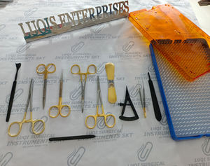 Juego de Instrumentos para Blefaroplastia de 11 Piezas de Acero Inoxidable con Bandeja de Esterilización de Plástico y Tapete de Silicona, Certificado CE - Product Image 3