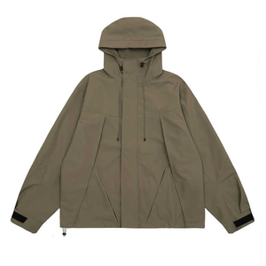 Veste à capuche personnalisable de la meilleure qualité, vestes coupe-vent imperméables d'extérieur avec LOGO personnalisé pour hommes - Product Image 4