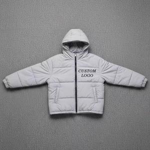 Blouson d'hiver pour homme avec logo personnalisé sur le devant, surdimensionné, respirant, à séchage rapide, chaud - Product Image 5