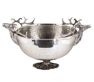 Cuenco de cubo de hielo de champán con asta de ciervo de Metal para decoración de fiesta de Bar Cubo de vino de acero inoxidable - Product Image 2