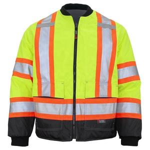 Chaqueta reflectante transpirable de seguridad, alta visibilidad, personalizada, para sitio de construcción - Product Image 6
