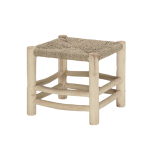 Petit tabouret en bois antique style simple tissé à la main meubles de maison pour salon jardin meubles d'usine directe - Product Image 1
