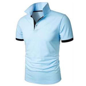 Impression de logo personnalisé broderie à séchage rapide 220g coton grande taille vêtements d'extérieur pour hommes cintrés polos à manches courtes été - Product Image 2