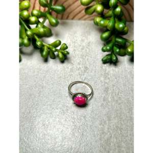 Navajo-<b>Crafted</b> Cultural Collectible Sterling Silver Ring with Pink Opal - Product Image 4