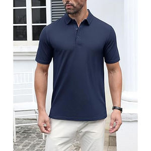 Polo en coton bio 100% de haute qualité, prix usine, best-seller, vente en gros, manches courtes, pour hommes, pour le golf. - Product Image 2