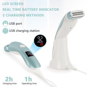 Rasoir rotatif électrique sans fil pour femmes, rasoir intime indolore pour les aisselles, la ligne du bikini, les jambes, étanche IPX7 - Product Image 1