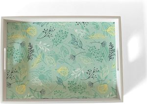 Bandeja DE SERVICIO DE MADERA moderna y rústica hecha a mano, utensilios de cocina hechos en MDF con decoración de mesa elegante para servir por HF CRAFTS - Product Image 2