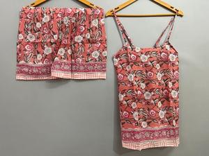 Ensemble de vêtements de détente à imprimé Lotus blanc d'été pour femmes - Product Image 6