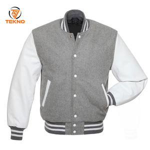OEM personalizado Letterman lana cuero más tamaño de los hombres Varsity chaqueta Chenille parches personalizados bordado Logo Varsity chaquetas - Product Image 1