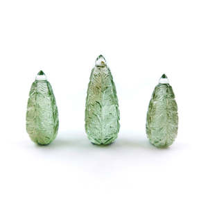Ametista Verde Natural de Alta Calidad 98.75ct, Tallado Fantasía en Formas Variadas: Cuadrado, Rectángulo, Cojín, Pera, Diamante IGI - Product Image 3