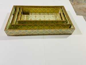 Best Selling Modern Custom Size MDF Wood Serving <b>Tray</b> Set Decorative Enamel Printed Food <b>Tray</b> for Kitchen Birthdays Baptisms - Product Image 2