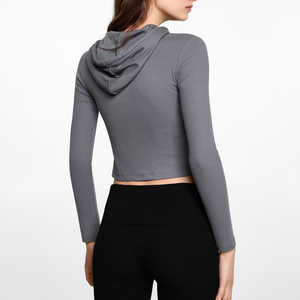 New Fashion <b>Ladies</b> Rib <b>Knit</b> Cuff Crew Sweatshirt High Quality Hoodies for Winter Women's Oversized Pullover <b>Hoodie</b> Winter - Product Image 6