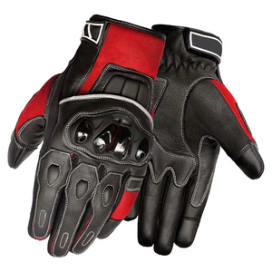 Gants de moto personnalisés à la mode pour hommes Gants en cuir coupe-vent à écran tactile Gants de moto de haute qualité à doigts entiers de couleur personnalisée - Product Image 2