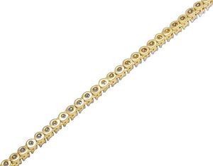 S925 <b>Silver</b> Iced Out Moissanite Diamond Studded Hip Hop Tennis Chain Necklace For Men Women - Product Image 3