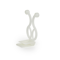 Clip de Cable de Nylon Natural Essentra, Abrazadera Giratoria con Tornillo para Montaje en Panel WSTL-SME