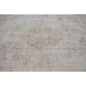 Vintage Turkish Oversize Rug 8.8x12.7 ft, White <b>Brown</b> Southwestern Rug - Product Image 4