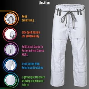 Traje brasileño Jiu Jitsu Gi para hombres y mujeres preencogido que absorbe el sudor ligero Rash Guard lavable a máquina - Product Image 3