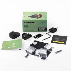 Visores Tácticos Marshfox SENTINEL 8x, Mira de Punto Rojo 1x16mm 5MW, Visor de Caza de Aluminio de Perfil Alto, Compatible con 20mm, Antireflejo - Product Image 1