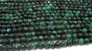 Cuentas de piedra facetadas redondas de labradorita verde natural de 6-7mm, hebras largas de 8 pulgadas para la fabricación de joyas - Product Image 3