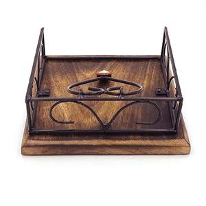 Porte-serviettes en fer fini élégant pour banquet de mariage et décoration de table d'hôtel de luxe du fournisseur indien - Product Image 5