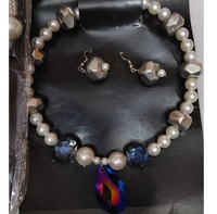 Collier de mode classique chaîne tendance bijoux en pierres précieuses collier coloré fait à la main avec haute qualité et finition pour les mariées