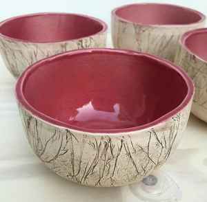 ชามเซรามิกดีไซน์คลาสสิกสำหรับบ้านโรงแรมและร้านอาหารเครื่องครัวชามเสิร์ฟช็อคโกแลตชามเซรามิกสีชมพูทรงแครอท - Product Image 6