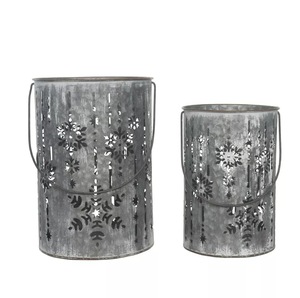 Top Selling Handmade Metal <b>Snowflakes</b> Design Tea Light Holder in Low Price From India - Product Image 1