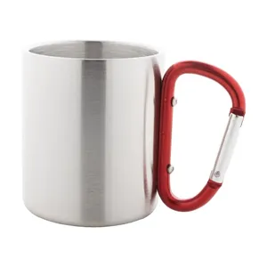 Mug en acier personnalisé Cadisha avec mousqueton – Gadgets personnalisés pour articles de boisson - Product Image 6