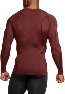 Camiseta de compresión muscular sublimada personalizada, capa Base ajustada para culturismo, ropa para correr y trotar, transpirable - Product Image 3