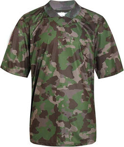 Maillots de football américain personnalisés en mesh à manches courtes, séchage rapide, respirants, antibactériens, service OEM - Product Image 1