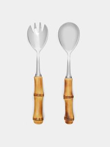 Ensemble de serveurs à salade classiques en acier inoxydable, conçu pour un usage quotidien, avec une construction robuste et une fonction de service fiable - Product Image 3