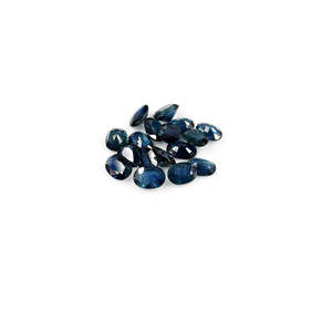 Saphirs Teal Naturels Non Traités, Ovales Calibrés 5x7mm & 6x8mm, Couleurs Bleu Clair, Gris, Violet, Coupe Coussin, Pierre Précieuse Minérale - Product Image 5