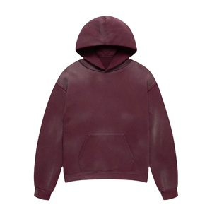 เสื้อฮู้ดดี้ผ้าฝ้าย 100% ล้างสีแบบแอซิด ขายดี สำหรับฤดูหนาว เสื้อฮู้ดดี้ผู้ชาย - Product Image 1