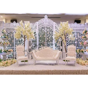Cadre de porte en fibre de bois pour mariage moderne Scène américaine canadienne à thème blanc Grand mariage Scène romaine blanche Londres - Product Image 1