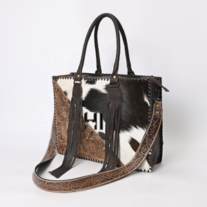 Best Selling Cowhide Leather Tote <b>Bag</b> Hand Tooled Western Cowgirl <b>Shoulder</b> Handbag for Women - Product Image 3