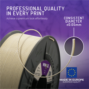 ไส้พิมพ์ 3 มิติ WINKLE Sand PLA HD แบบมีผิวสัมผัส ขนาด 1.75 มม. น้ำหนัก 1 กก. คุณภาพมาตรฐานยุโรป ES ย่อยสลายได้ พิมพ์ง่าย ความแม่นยำสูง 190-230 องศา - Product Image 3