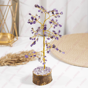 Arbre en Cristal d'Améthyste de Qualité Premium AAA, Écologique, Origine Inde, 100 Éléments, pour la Croissance Spirituelle et la Paix à Domicile - Product Image 4