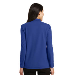 <b>Ladies</b> Performance <b>Long</b>-<b>Sleeve</b> <b>Polo</b> <b>Shirts</b> <b>Ladies</b> Podium <b>Long</b> <b>Sleeve</b> Pique Cotton <b>Polo</b> <b>Shirt</b> - Product Image 5