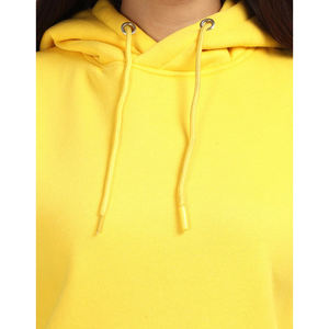 Vente en gros d'usine de sweat à capuche uni vierge avec étiquettes personnalisées bon marché pour femmes imprimant votre marque style décontracté - Product Image 5