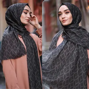 Trending Casual Daily Winter Wear Pashmina Cotton Long Free Size Women Printed Scarf Hijabs