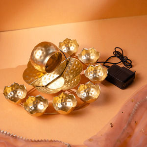 <b>Hammered</b> Urli a Symbol of Purity and Serenity Handcrafted Lotus Urli for Spiritual and Decorative Purposes - Product Image 2