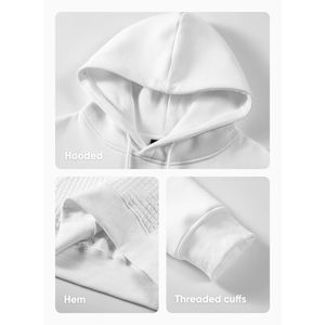 Sudadera con capucha informal de moda para hombre con diseño personalizado Puff estampado bordado sudaderas con capucha logotipo personalizado ropa de calle de gran tamaño sudaderas con capucha para hombre - Product Image 4